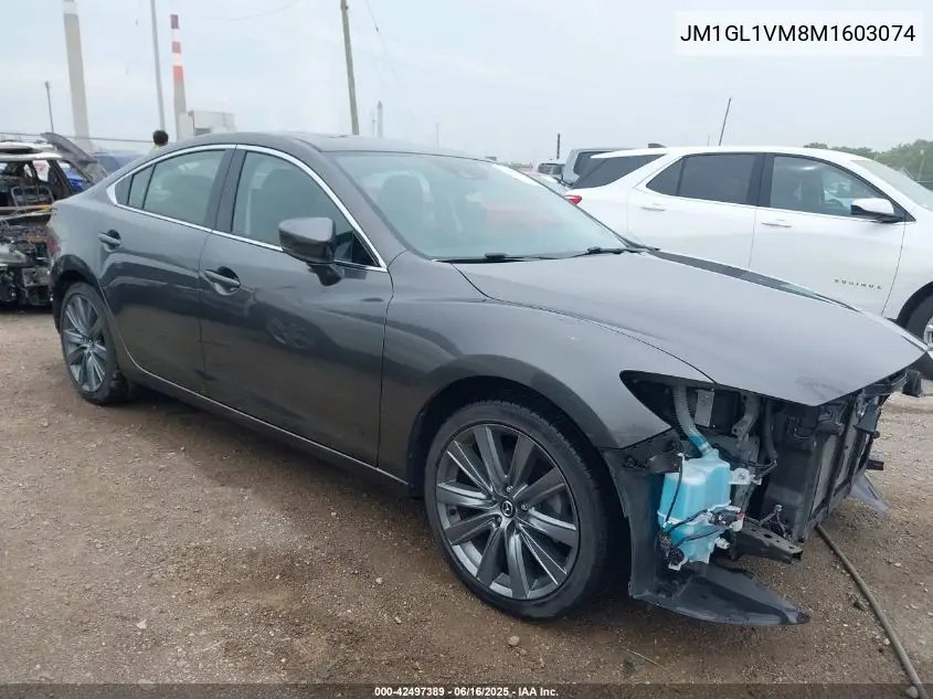 2021 Mazda Mazda6 Touring VIN: JM1GL1VM8M1603074 Lot: 42497389
