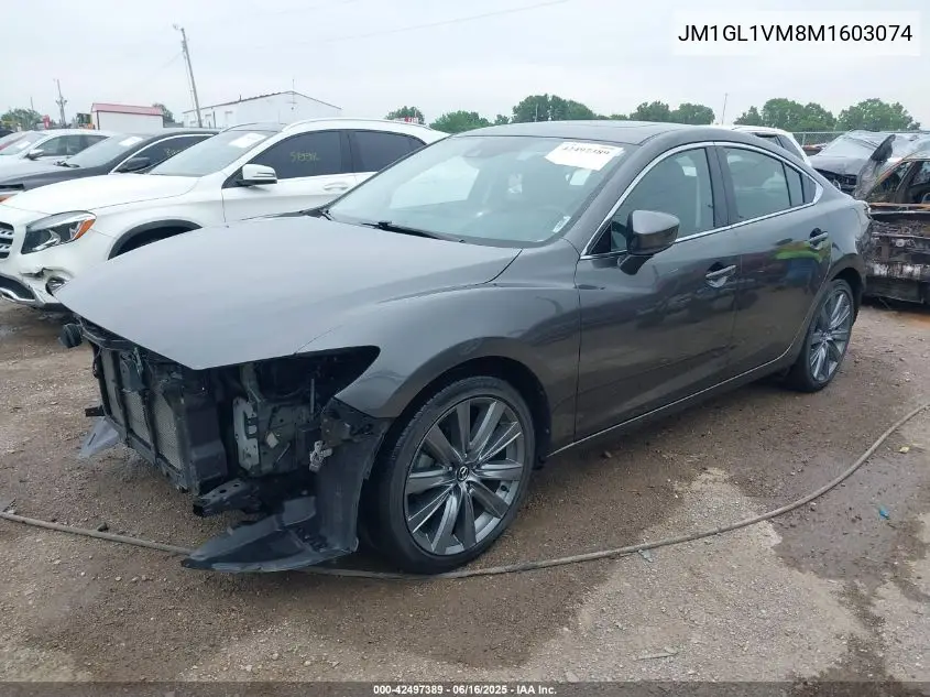 2021 Mazda Mazda6 Touring VIN: JM1GL1VM8M1603074 Lot: 42497389
