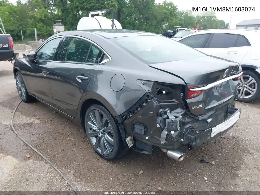 2021 Mazda Mazda6 Touring VIN: JM1GL1VM8M1603074 Lot: 42497389