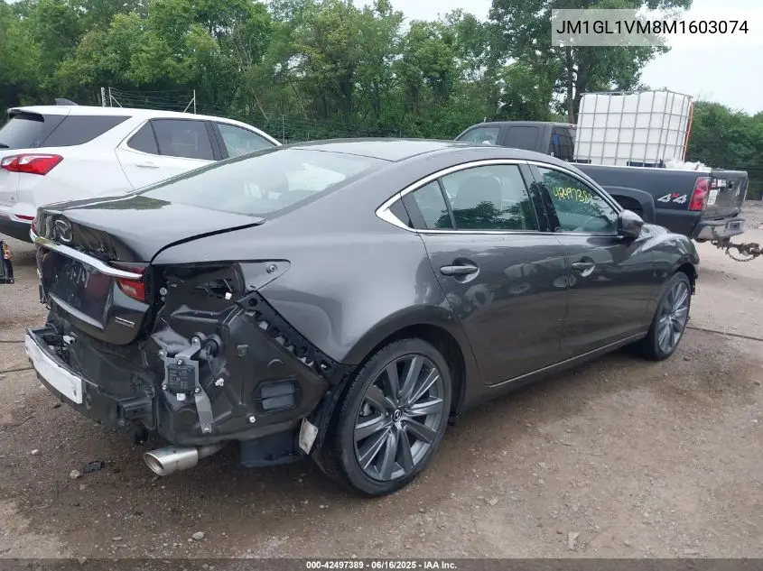 2021 Mazda Mazda6 Touring VIN: JM1GL1VM8M1603074 Lot: 42497389