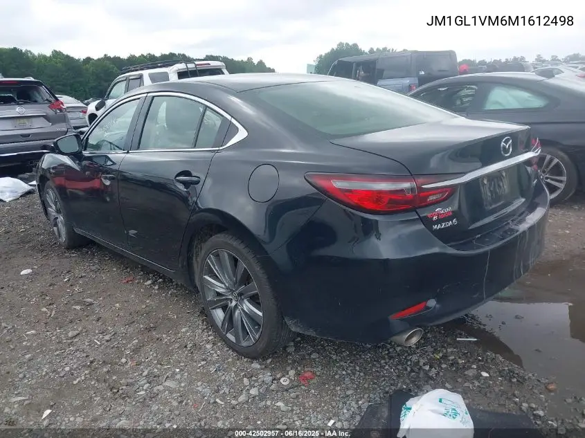 2021 Mazda Mazda6 Touring VIN: JM1GL1VM6M1612498 Lot: 42502957