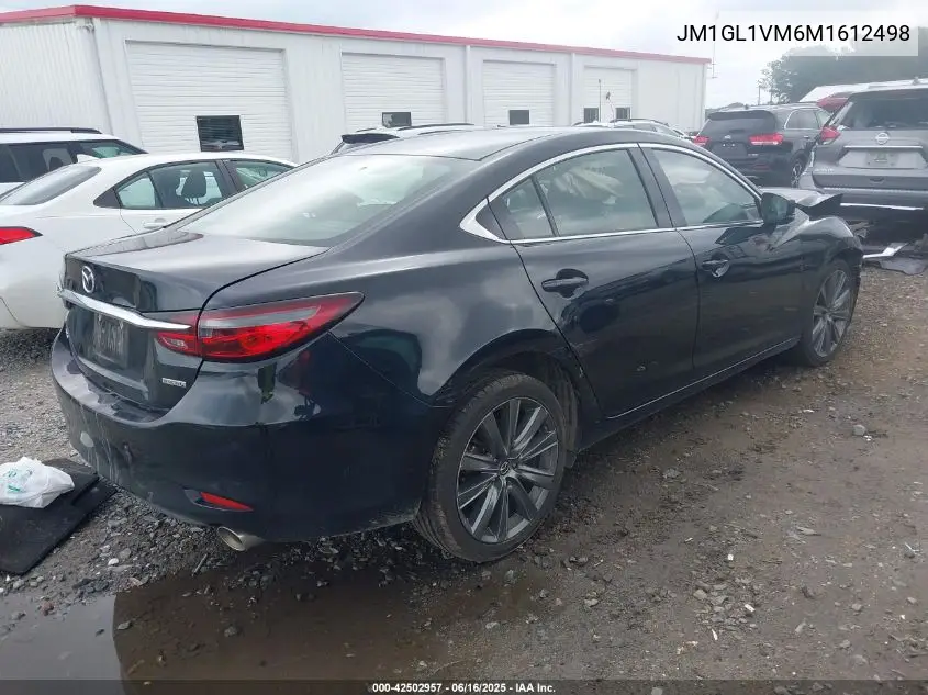 2021 Mazda Mazda6 Touring VIN: JM1GL1VM6M1612498 Lot: 42502957