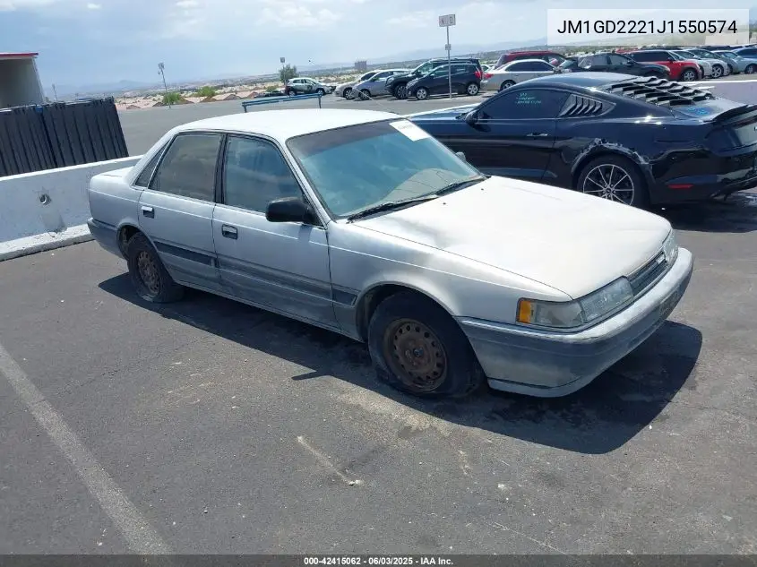 1988 Mazda 626 VIN: JM1GD2221J1550574 Lot: 42415062