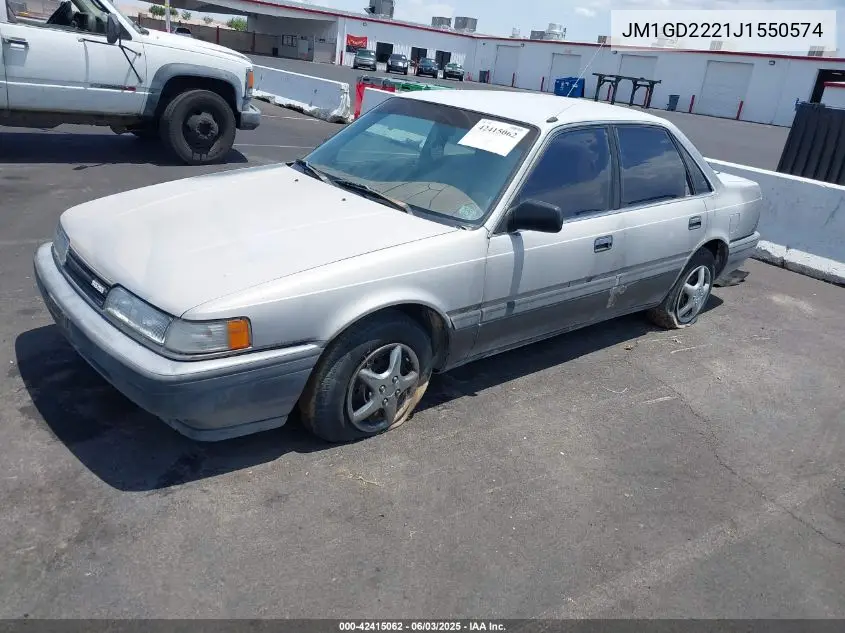 1988 Mazda 626 VIN: JM1GD2221J1550574 Lot: 42415062
