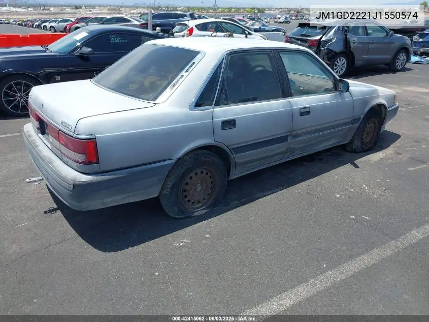 1988 Mazda 626 VIN: JM1GD2221J1550574 Lot: 42415062