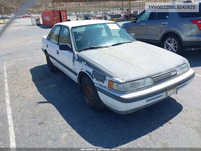 1990 Mazda 626 Dx/Lx VIN: 1YVGD22B8L5242825 Lot: 42520515
