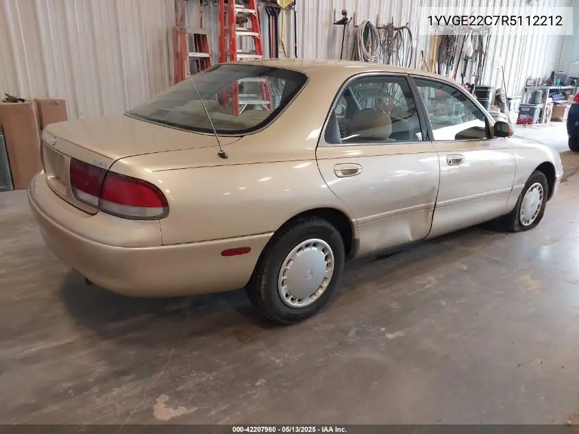 1994 Mazda 626 Dx/Lx VIN: 1YVGE22C7R5112212 Lot: 42207980