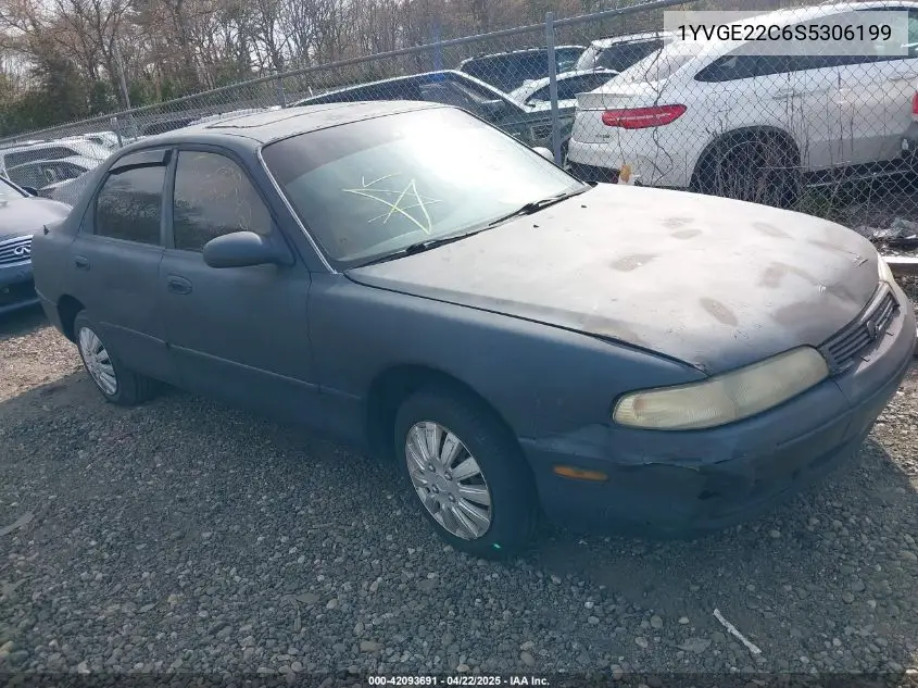 1995 Mazda 626 Dx/Lx VIN: 1YVGE22C6S5306199 Lot: 42093691