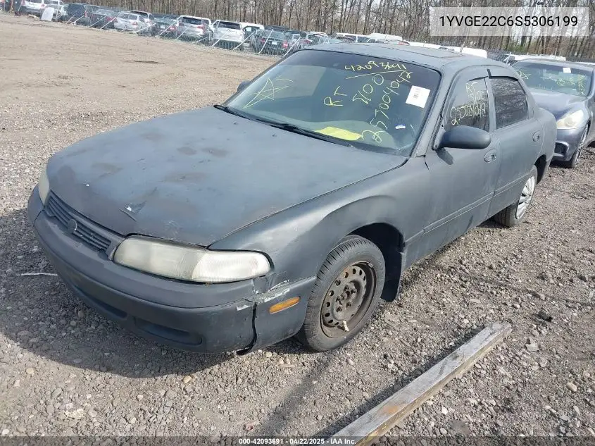 1995 Mazda 626 Dx/Lx VIN: 1YVGE22C6S5306199 Lot: 42093691