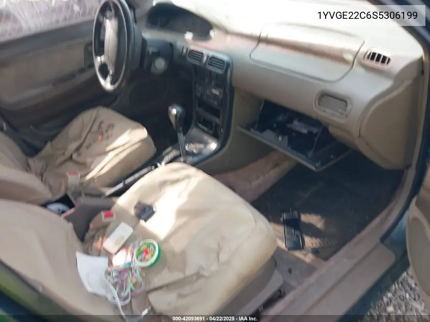 1995 Mazda 626 Dx/Lx VIN: 1YVGE22C6S5306199 Lot: 42093691