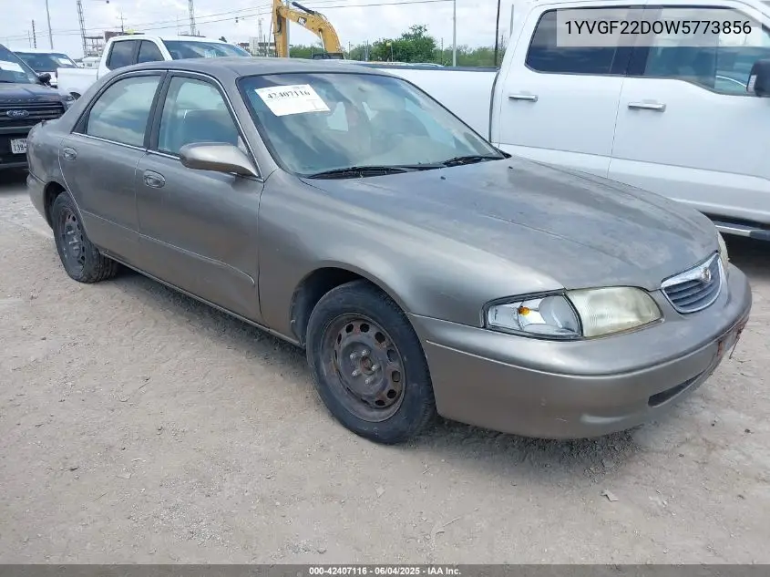 1998 Mazda 626 Es/Lx VIN: 1YVGF22DOW5773856 Lot: 42407116
