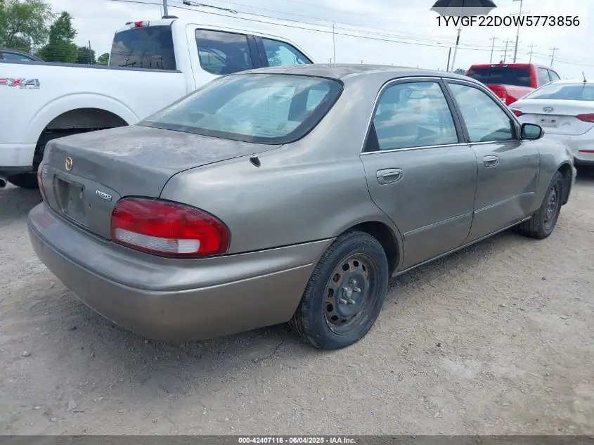 1998 Mazda 626 Es/Lx VIN: 1YVGF22DOW5773856 Lot: 42407116
