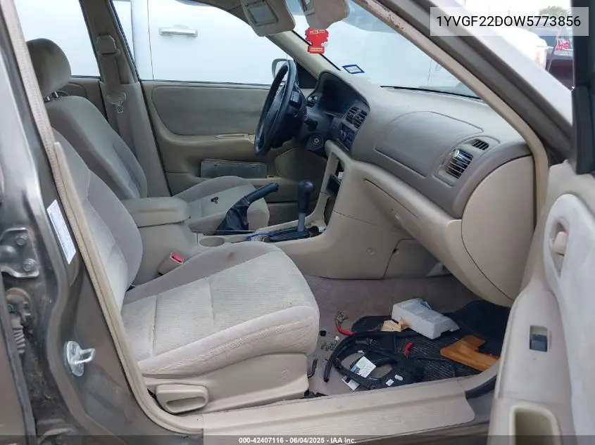1998 Mazda 626 Es/Lx VIN: 1YVGF22DOW5773856 Lot: 42407116