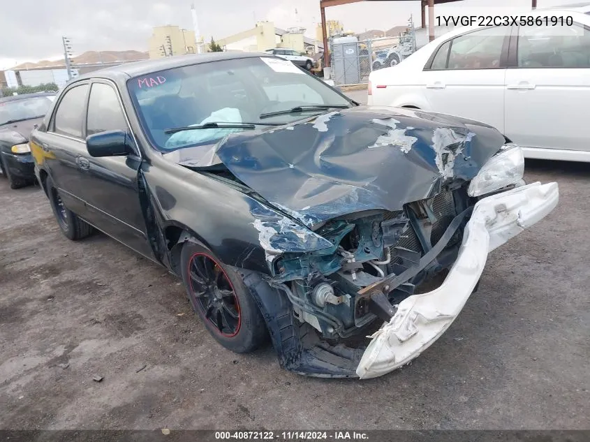 1999 Mazda 626 Es/Lx VIN: 1YVGF22C3X5861910 Lot: 40872122