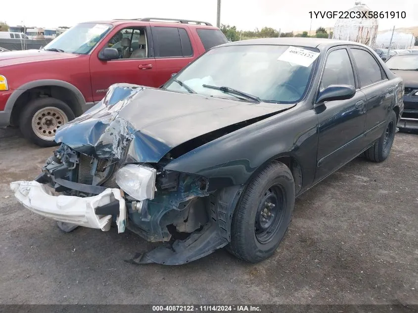1999 Mazda 626 Es/Lx VIN: 1YVGF22C3X5861910 Lot: 40872122