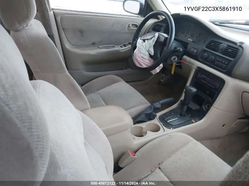 1999 Mazda 626 Es/Lx VIN: 1YVGF22C3X5861910 Lot: 40872122