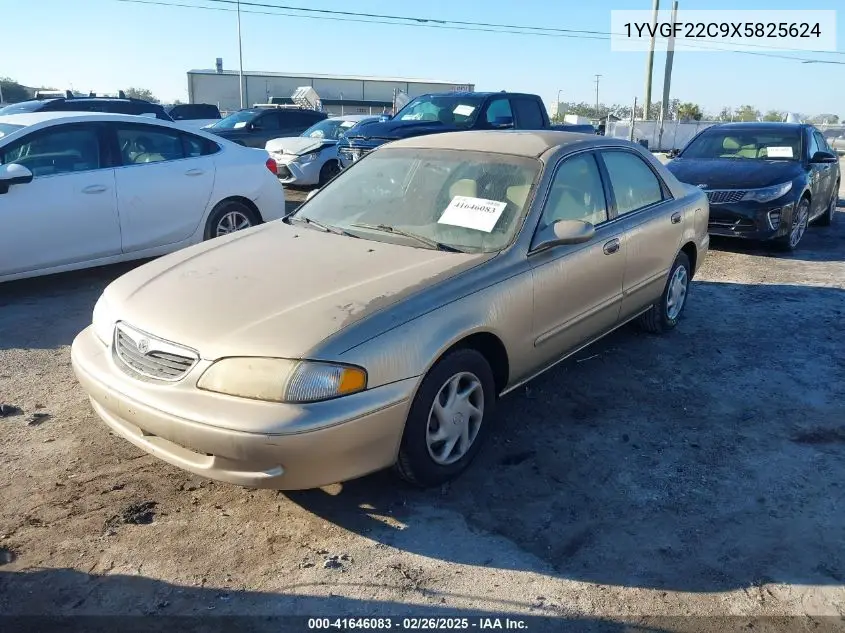 1999 Mazda 626 Es/Lx VIN: 1YVGF22C9X5825624 Lot: 41646083