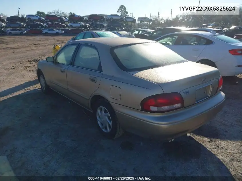 1999 Mazda 626 Es/Lx VIN: 1YVGF22C9X5825624 Lot: 41646083