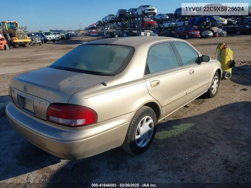 1999 Mazda 626 Es/Lx VIN: 1YVGF22C9X5825624 Lot: 41646083