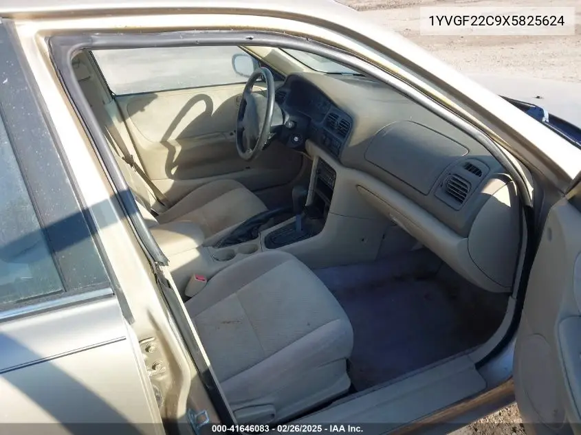 1999 Mazda 626 Es/Lx VIN: 1YVGF22C9X5825624 Lot: 41646083