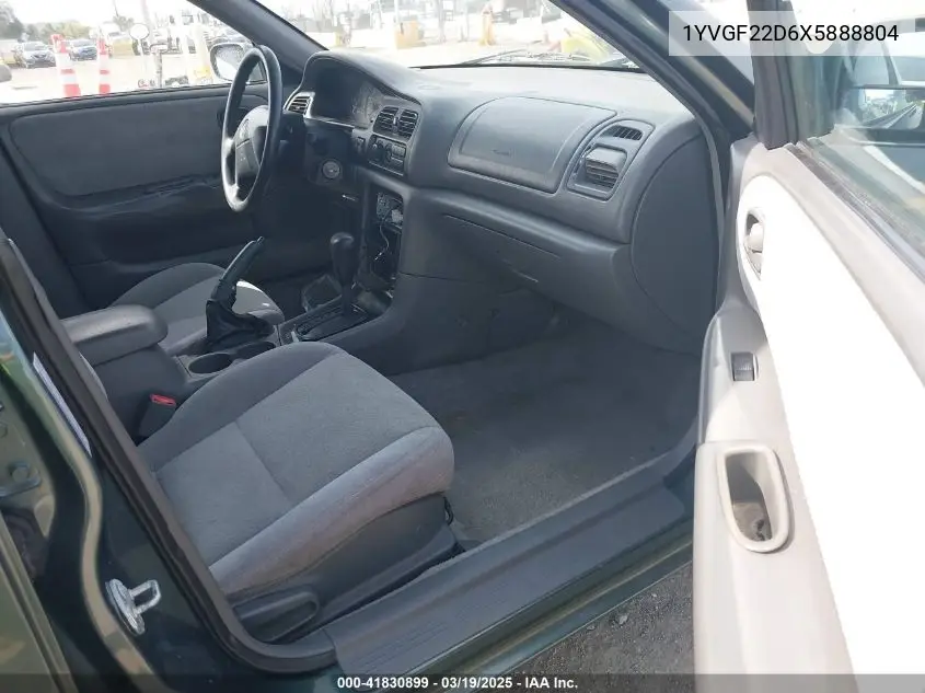 1999 Mazda 626 Es V6/Lx (V6) VIN: 1YVGF22D6X5888804 Lot: 41830899