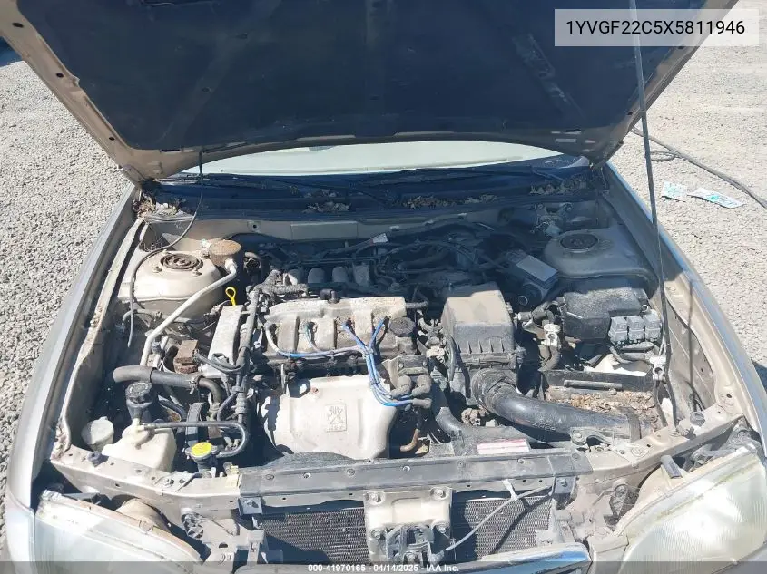 1999 Mazda 626 Es/Lx VIN: 1YVGF22C5X5811946 Lot: 41970165