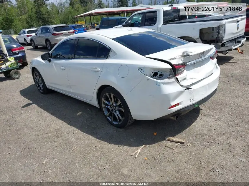 2000 Mazda 626 Es/Lx VIN: 1YVGF22C1Y5171848 Lot: 42206670