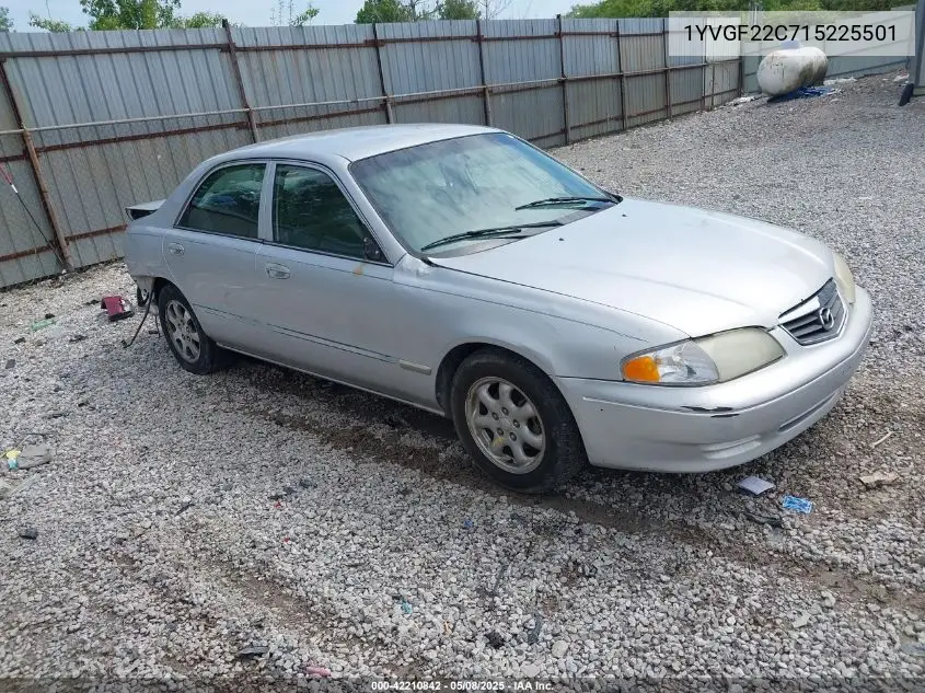 2001 Mazda 626 Es/Lx VIN: 1YVGF22C715225501 Lot: 42210842