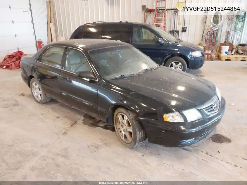 2001 Mazda 626 Es V6/Lx V6 VIN: 1YVGF22D515244864 Lot: 42595990