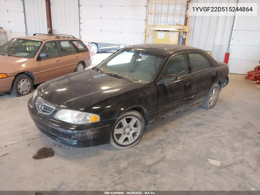 2001 Mazda 626 Es V6/Lx V6 VIN: 1YVGF22D515244864 Lot: 42595990