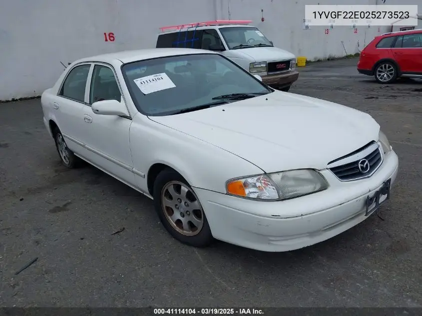 2002 Mazda 626 Lx VIN: 1YVGF22E025273523 Lot: 41114104