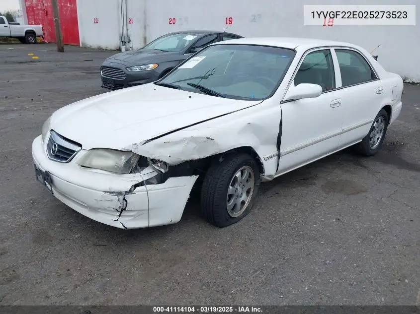 2002 Mazda 626 Lx VIN: 1YVGF22E025273523 Lot: 41114104