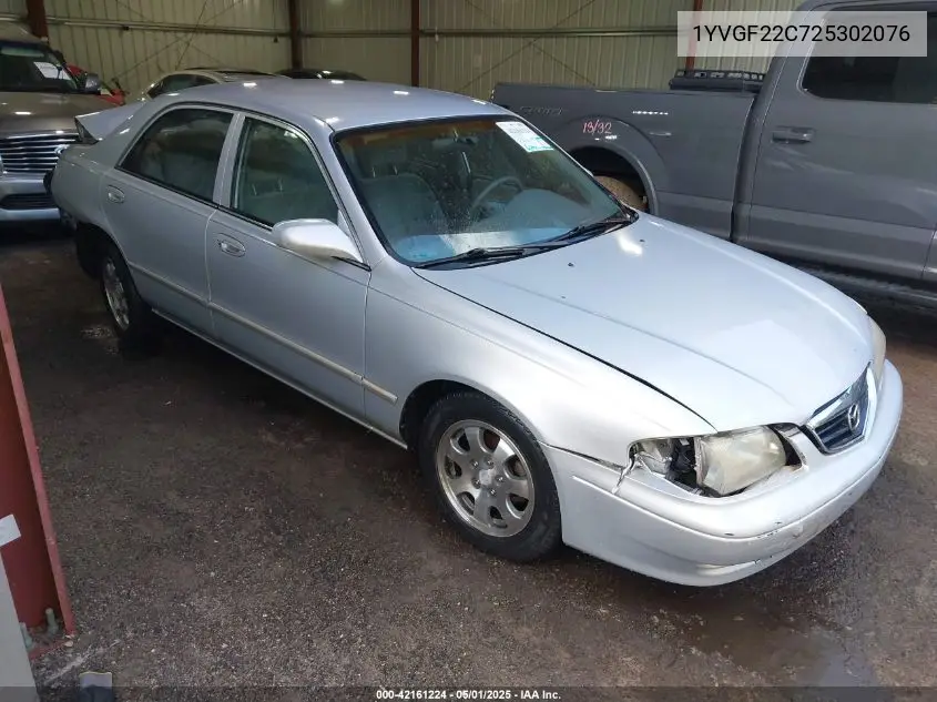 2002 Mazda 626 Lx VIN: 1YVGF22C725302076 Lot: 42161224
