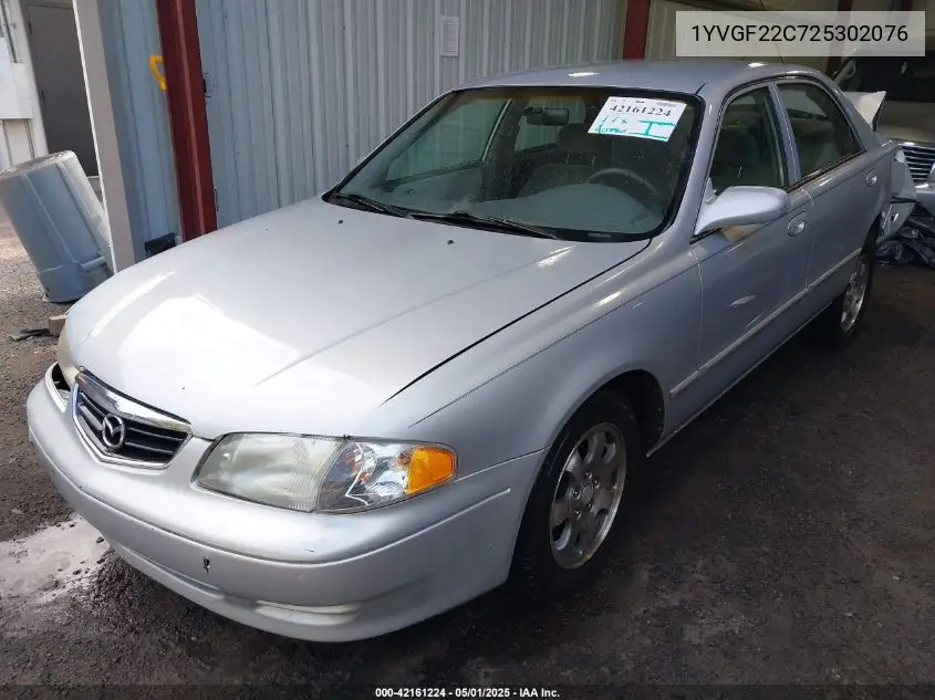 2002 Mazda 626 Lx VIN: 1YVGF22C725302076 Lot: 42161224