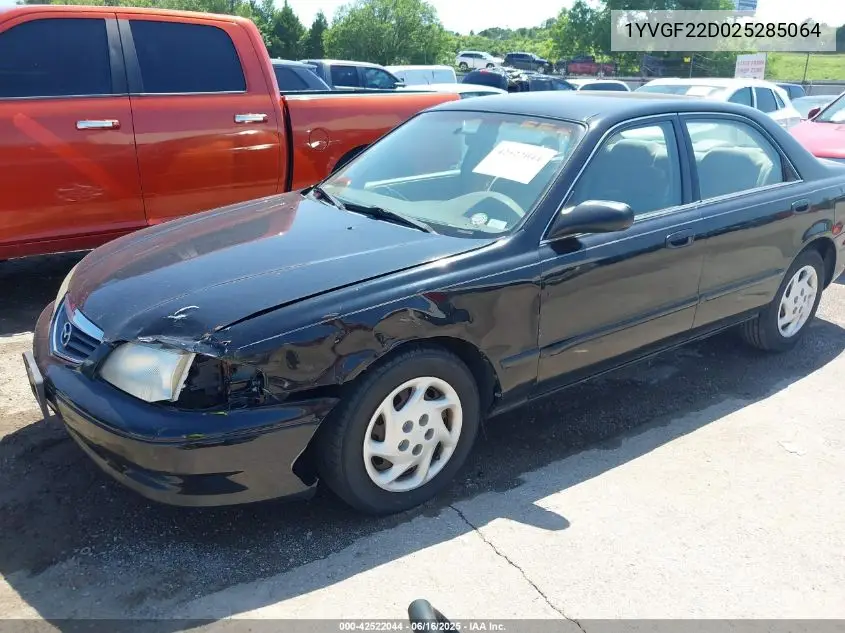 2002 Mazda 626 Es V6/Lx V6 VIN: 1YVGF22D025285064 Lot: 42522044