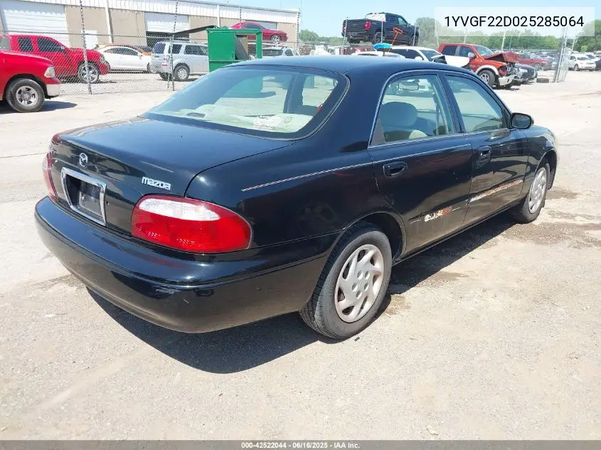 2002 Mazda 626 Es V6/Lx V6 VIN: 1YVGF22D025285064 Lot: 42522044