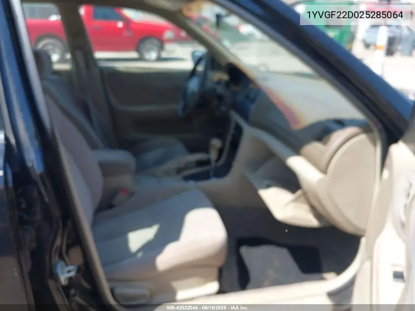 2002 Mazda 626 Es V6/Lx V6 VIN: 1YVGF22D025285064 Lot: 42522044