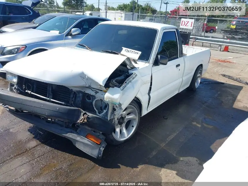 1993 Mazda B2200 Short Bed VIN: JM2UF1132P0370659 Lot: 42672725