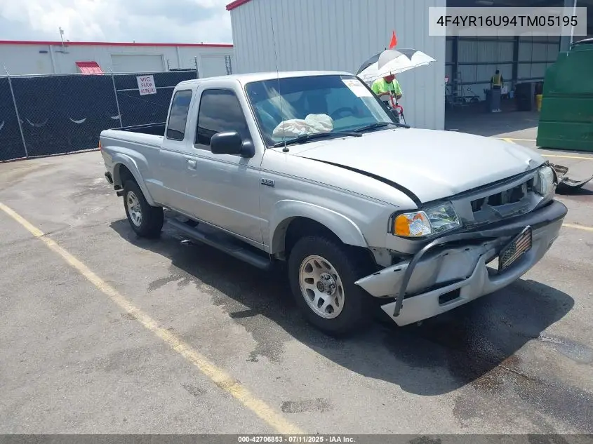 2004 Mazda B3000 Ds VIN: 4F4YR16U94TM05195 Lot: 42706853