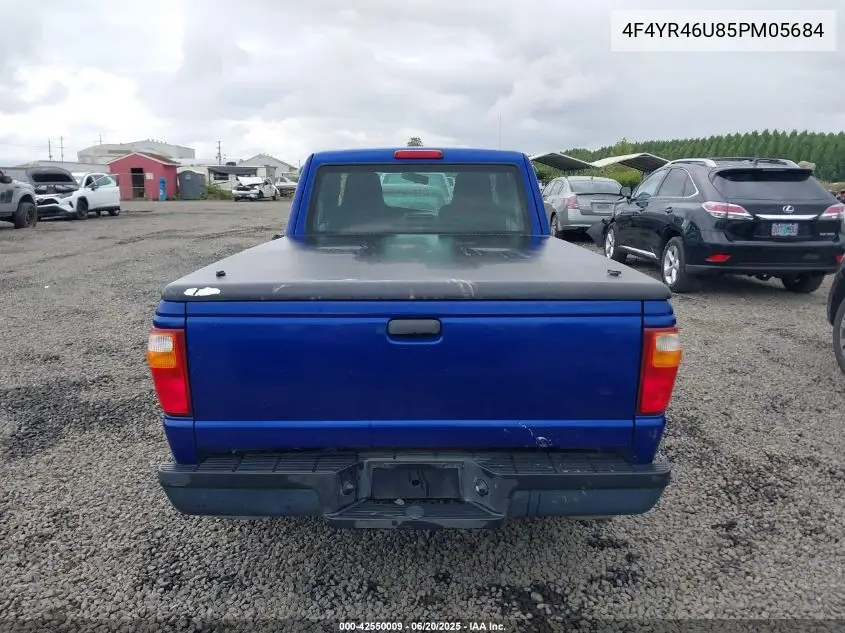 2005 Mazda B3000 VIN: 4F4YR46U85PM05684 Lot: 42550009