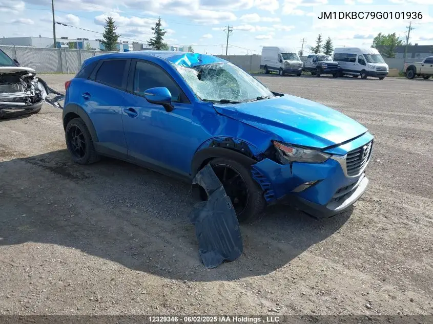 2016 Mazda Cx-3 Touring VIN: JM1DKBC79G0101936 Lot: 12329346