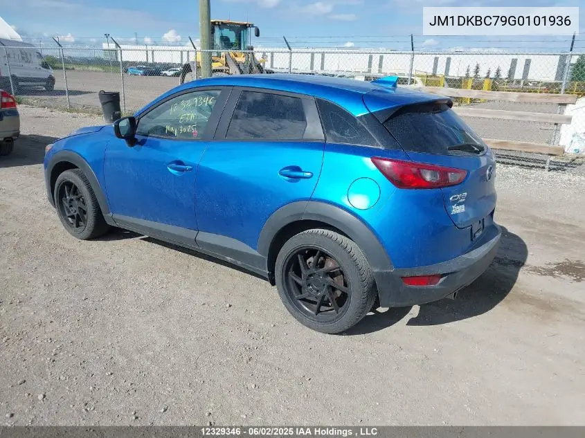 2016 Mazda Cx-3 Touring VIN: JM1DKBC79G0101936 Lot: 12329346