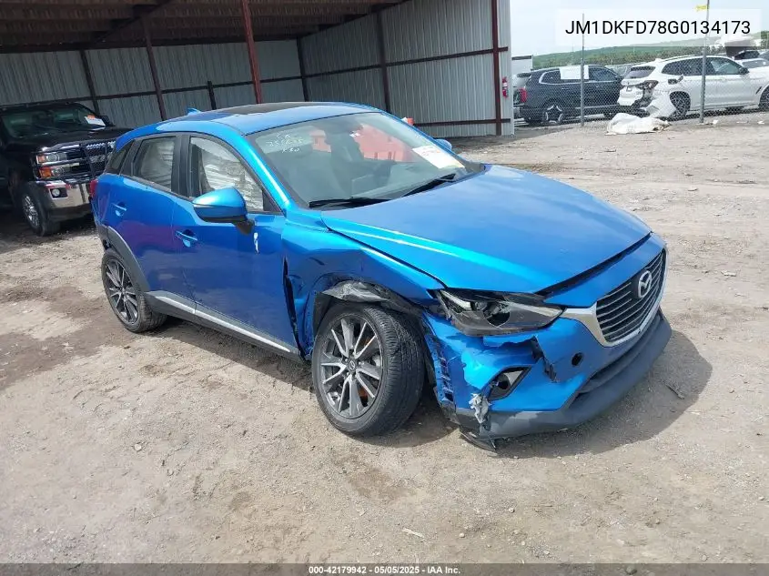 2016 Mazda Cx-3 Grand Touring VIN: JM1DKFD78G0134173 Lot: 42179942