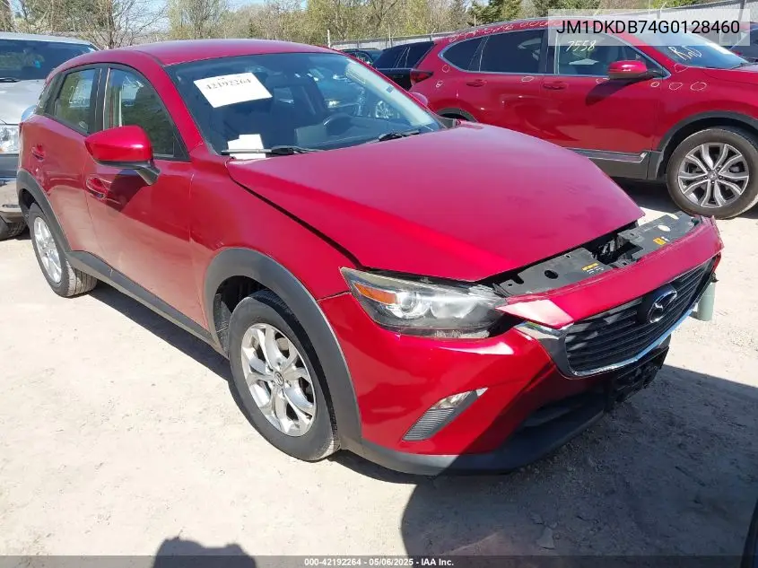 2016 Mazda Cx-3 Sport VIN: JM1DKDB74G0128460 Lot: 42192264