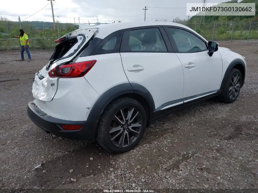 2016 Mazda Cx-3 Grand Touring VIN: JM1DKFD73G0130662 Lot: 42198612