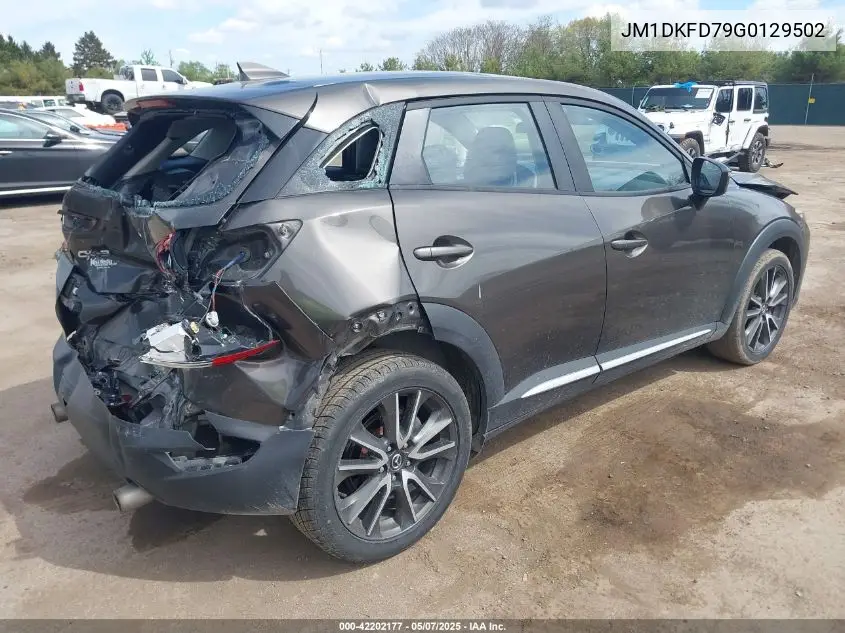 2016 Mazda Cx-3 Grand Touring VIN: JM1DKFD79G0129502 Lot: 42202177