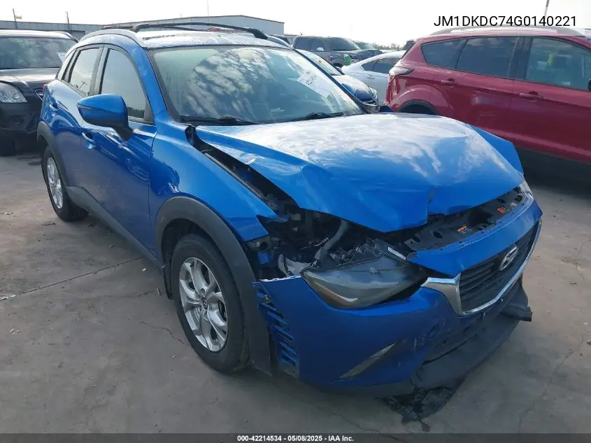 2016 Mazda Cx-3 Touring VIN: JM1DKDC74G0140221 Lot: 42214534