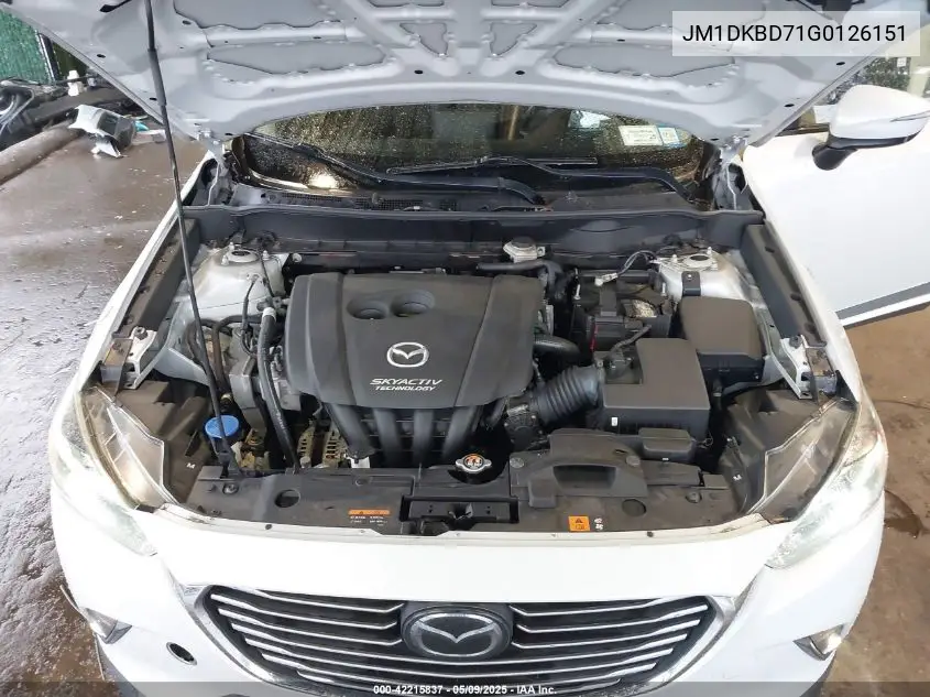 2016 Mazda Cx-3 Grand Touring VIN: JM1DKBD71G0126151 Lot: 42215837