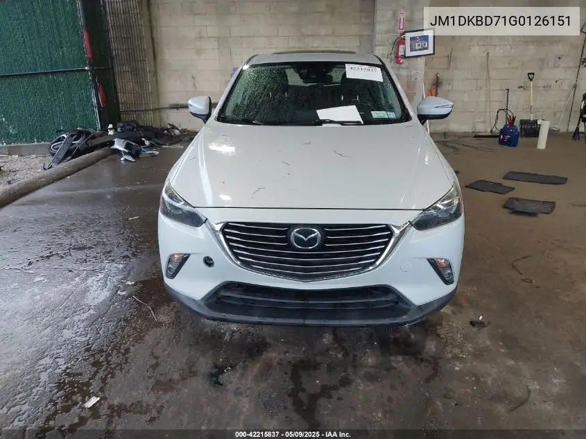 2016 Mazda Cx-3 Grand Touring VIN: JM1DKBD71G0126151 Lot: 42215837