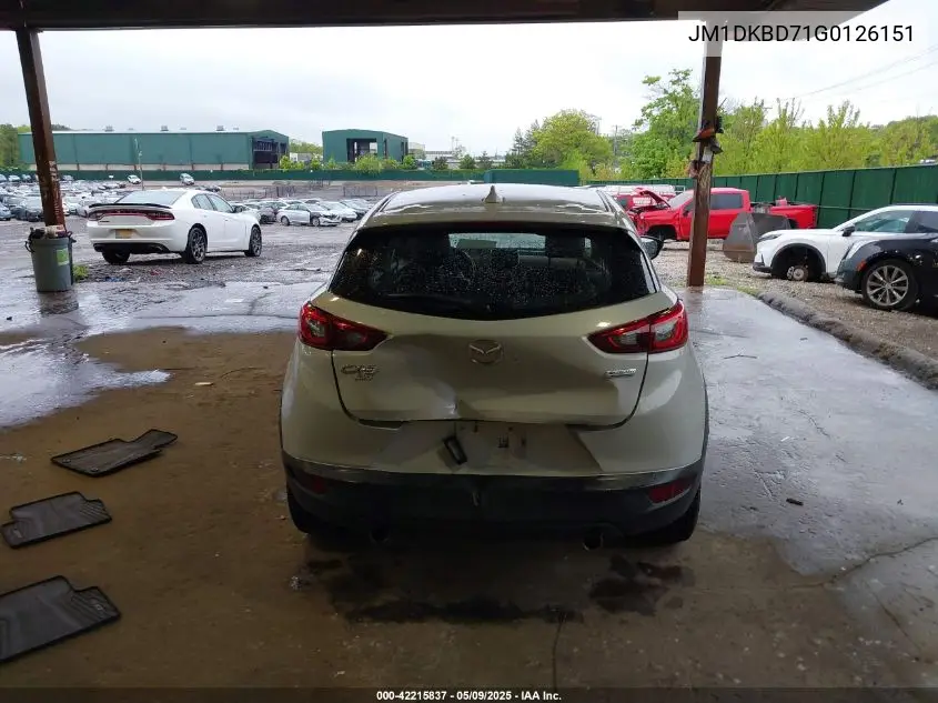 2016 Mazda Cx-3 Grand Touring VIN: JM1DKBD71G0126151 Lot: 42215837